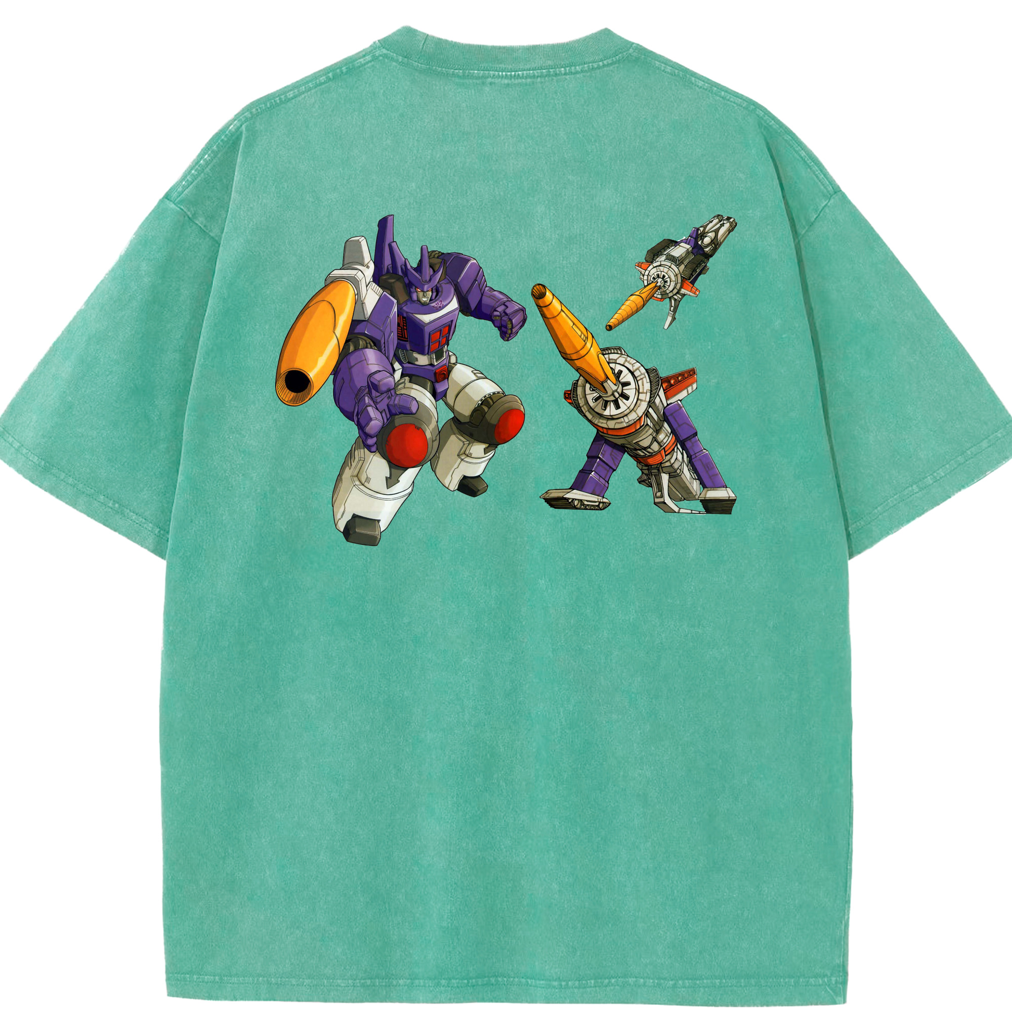 （画像用）  綿100% ヴィンテージ風 半袖Tシャツ（背面プリント）